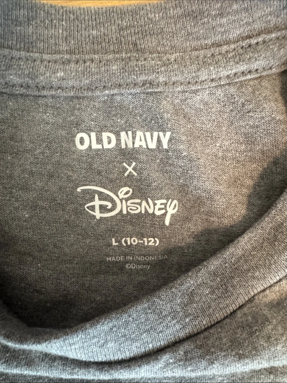 Old Navy Gray Mickey Mouse Face Tee